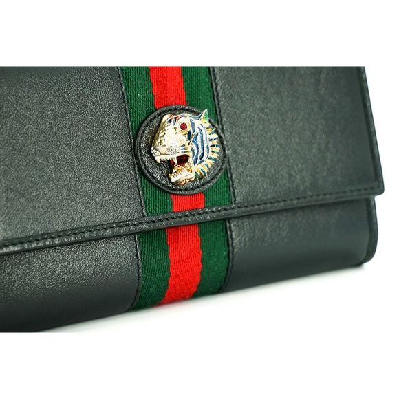 Gucci Black Leather Rajah Women's Wallet - Picture 3 of 6